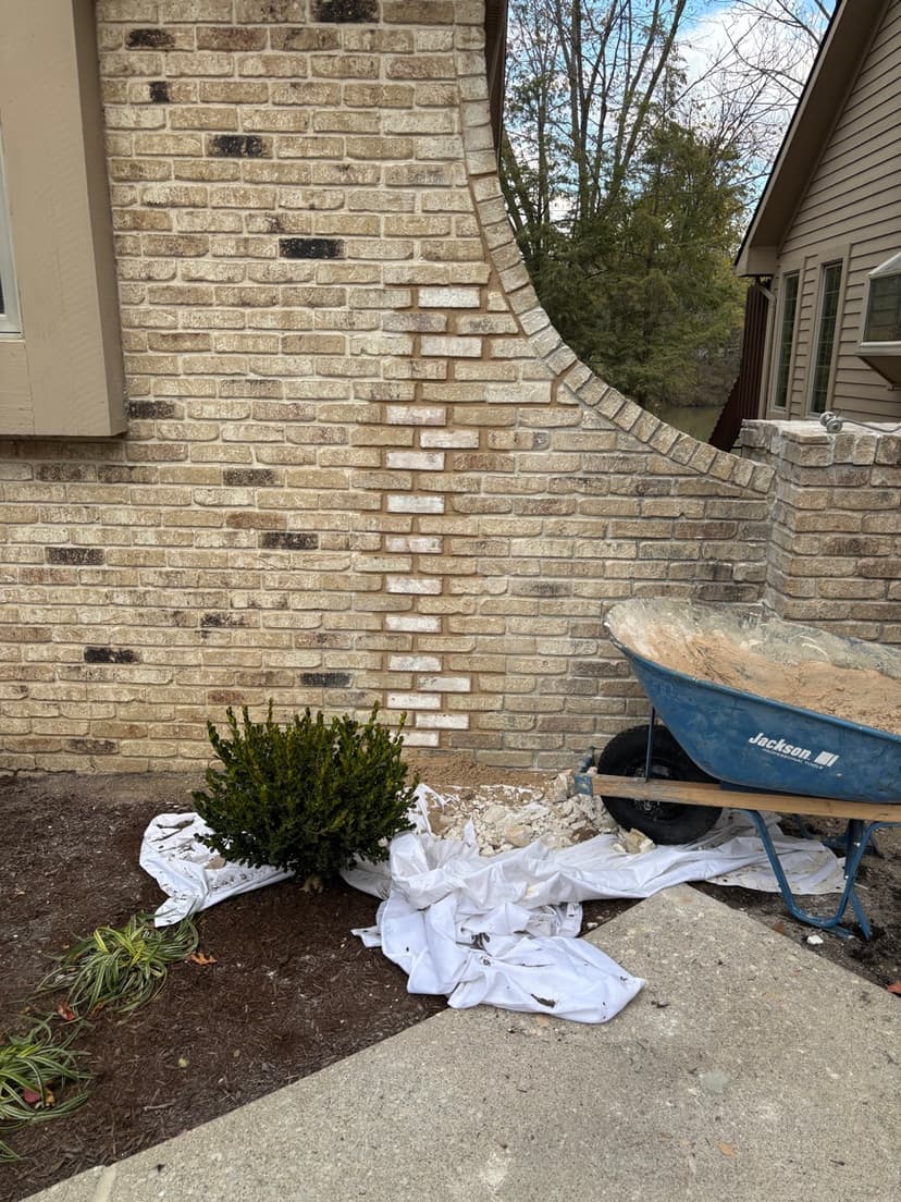 Brick walkway and paver work